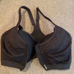 LIKE NEW Victoria’s Secret Sport- black sports bra; size 34DD;